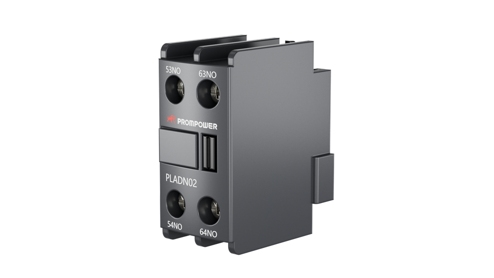 Блок всп. контактов Prompower PLADN02 серии Pulse, фронт. монтажа для для серии PLC1D, 2НЗ