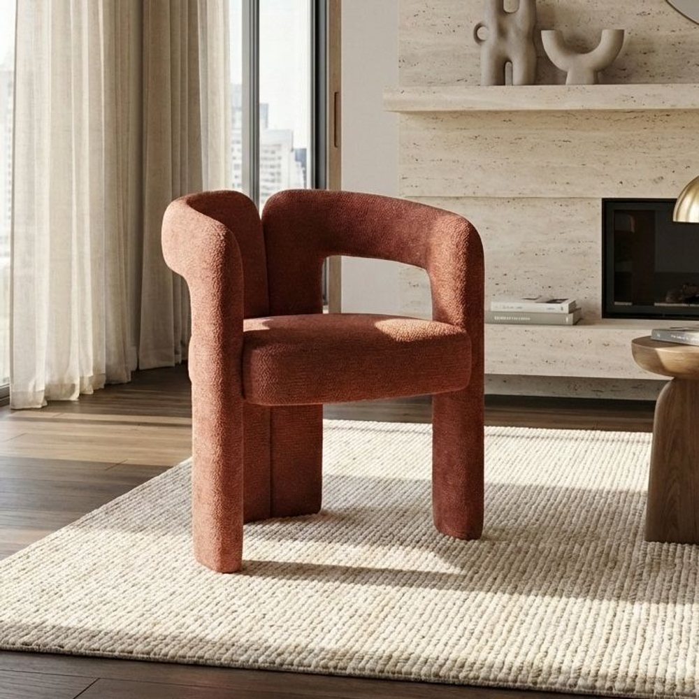 Полукресло Angie, шенилл Reef coral