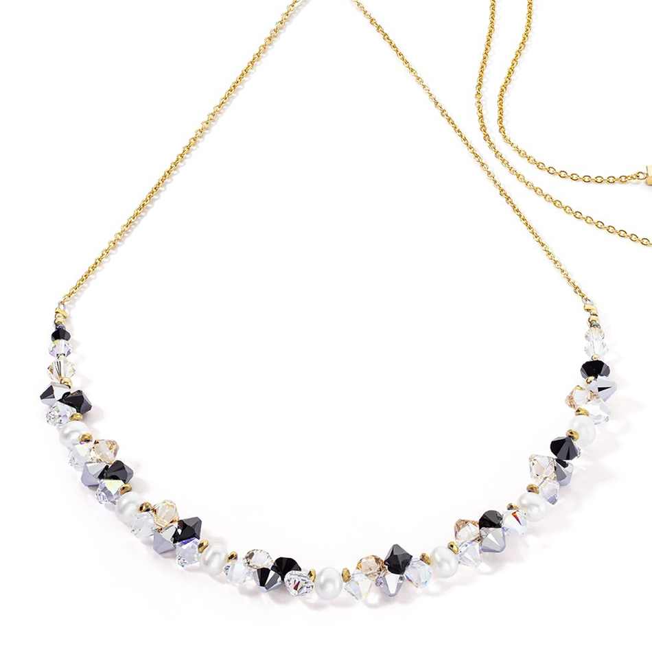 Колье Coeur de Lion Black-Crystal 1124/10-1318