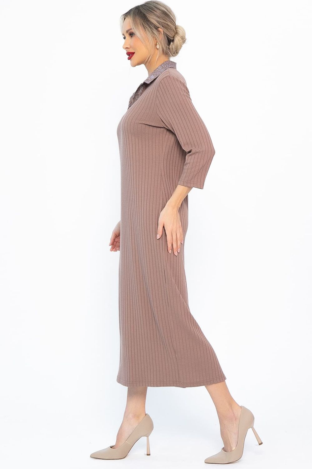 Платье трикотажное Каприччио (коричневое) П14591-10М LT Collection