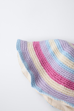 ZARA ПАНАМА ИЗ КРУЖЕВА КРОШЕ, РОЗОВЫЙ