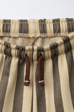 ZARA БРЮКИ ИЗ МЯГКОЙ ТКАНИ В ПОЛОСКУ, В ПОЛОСКУ