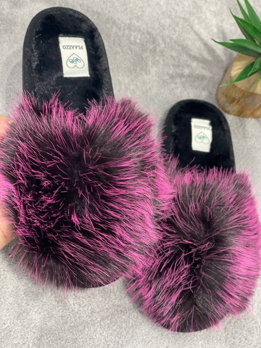 Домашние тапочки Пушистики Люкс