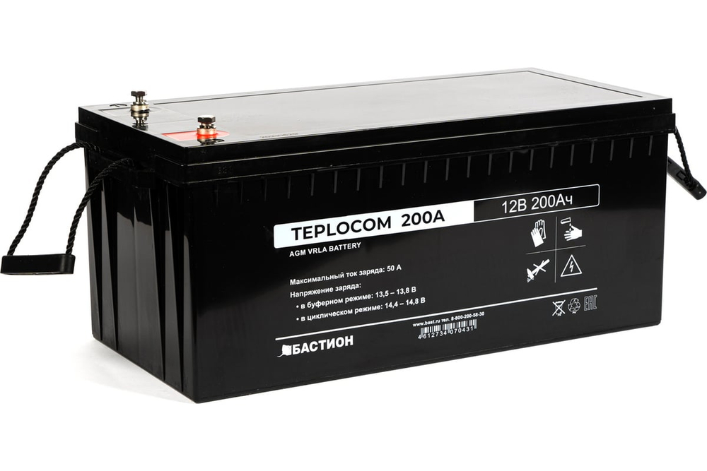 Аккумулятор герметичный свинцово-кислотный TEPLOCOM 200Ач