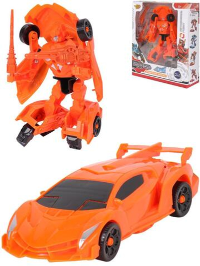 Робот трансформер (18см) "Робобиль. Воинственный-4" (оружие,в коробка )