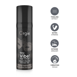 Гель Orgie Sexy Vibe High Voltage с усиленным эффектом вибрации, 15 мл