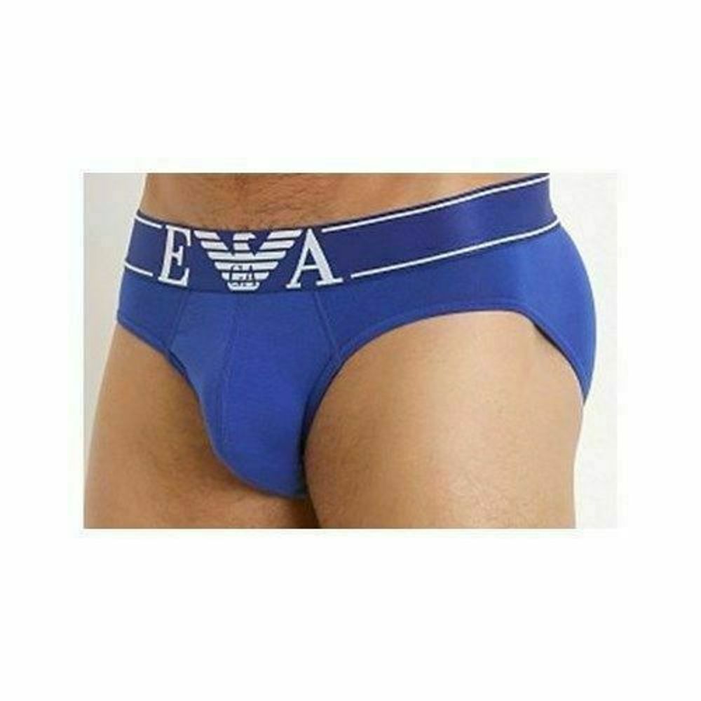 Мужские трусы брифы синие Emporio Armani New
