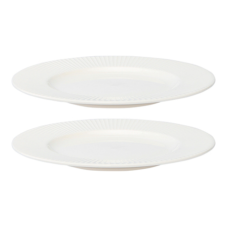 Набор тарелок 2шт 21см Liberty Jones Soft Ripples белый
