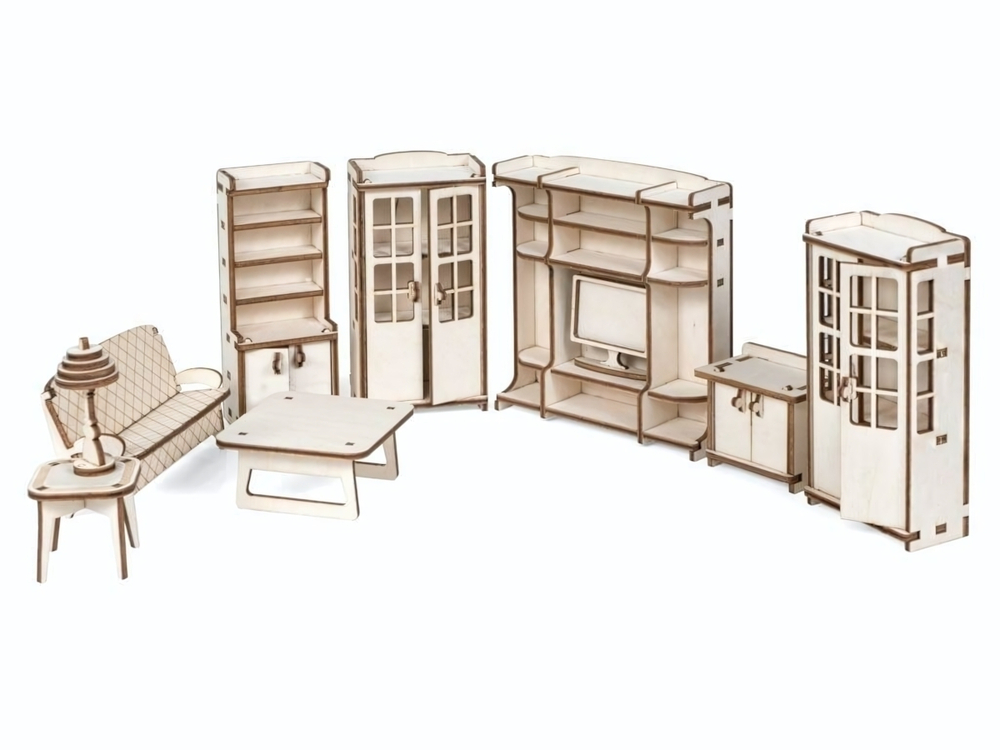Набор мебели Гостиная для кукольного дома Венеция (Леммо-Тойс)