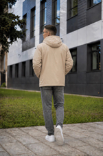 Ветровка мужская "HN-18" бежевый