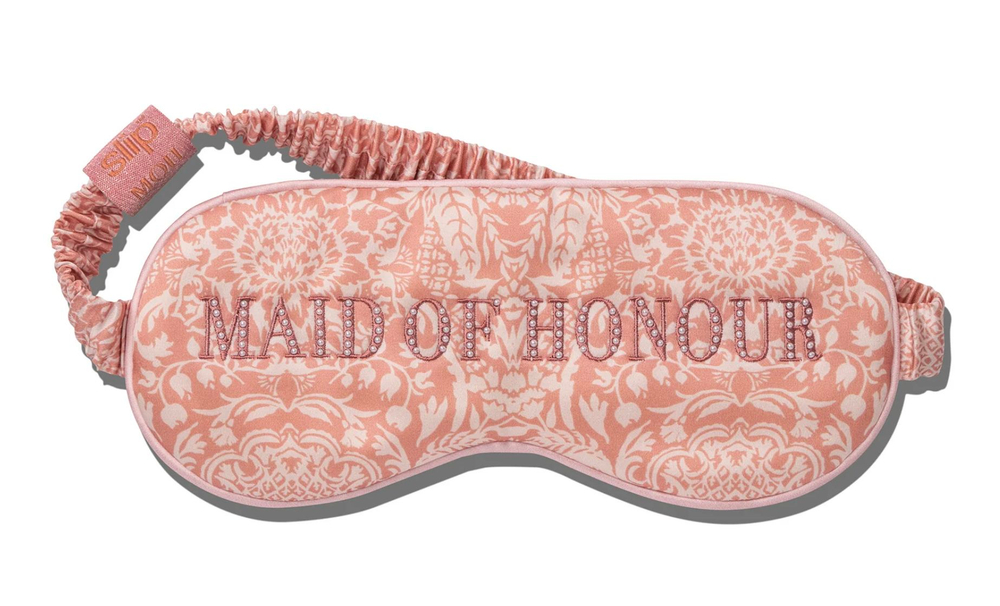 Маска для сна c контуром из 100% шелка SlipSilk, MAID OF HONOUR (Натуральный шелк / Анатомическое строение / серебристо-серый / Silver / Китай / Slip Silk / Женский / Slip Silk вам от BAM!)