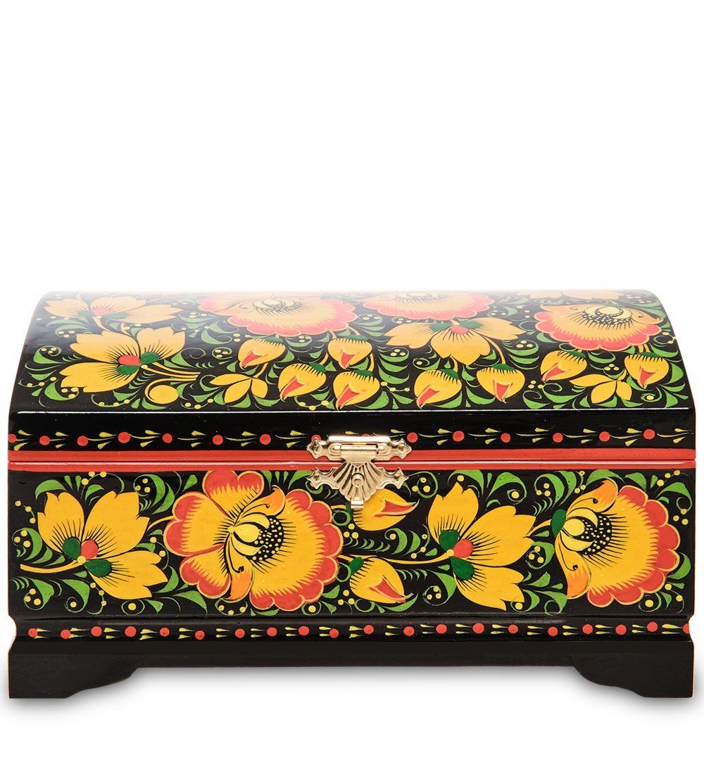 KH-06 Шкатулка 170х110 с хохломской росписью