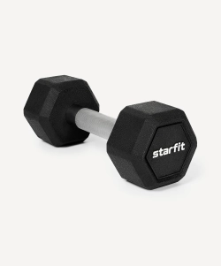 Гантель гексагональная обрезиненная PRO Starfit