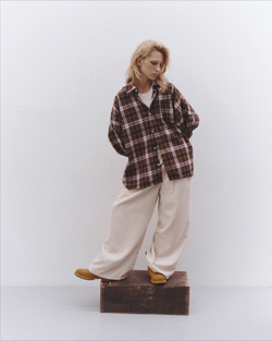 Velvet Baggy Pants Turtledove