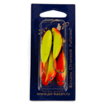 Блесна-мормышка ЖОР "Сомик" цветная флуоресцентная (39мм, 20гр, 5шт/уп)