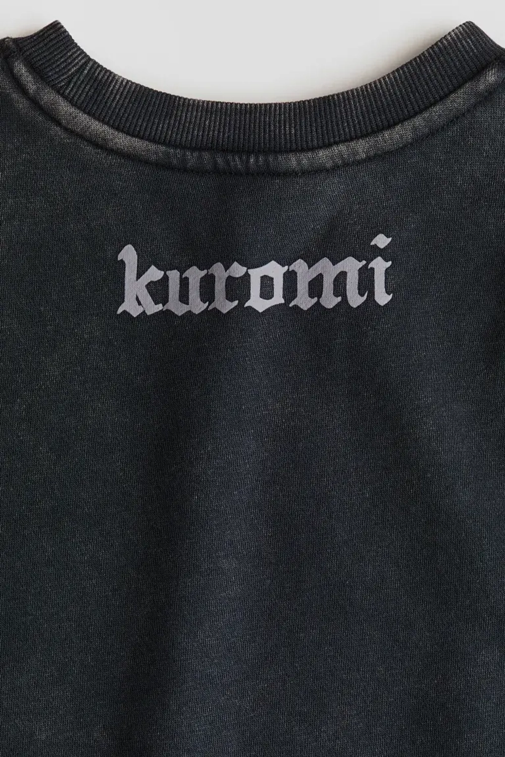 H&M Толстовка с принтом, темно-серый