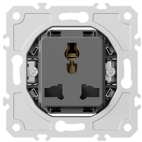 Механизм универсальной розетки мультистандарт 16А 250В~ на винтах, серия DB