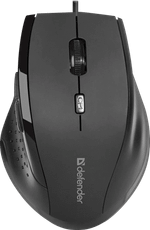 Мышь проводная Defender Accura MM-362 черный,6 кнопок, 800-1600 dpi, НОВИНКА!
