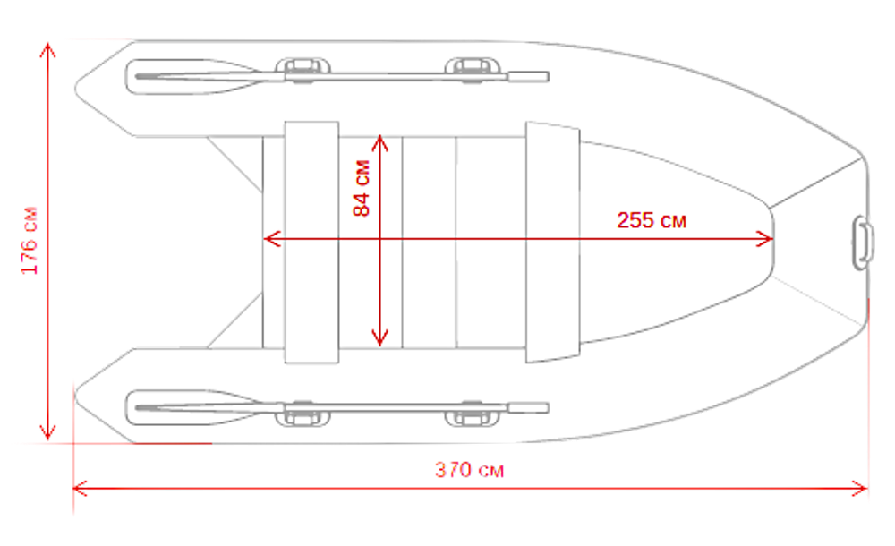 Лодка ПВХ Gladiator Light B370 с фанерным полом ( BSM4235 )
