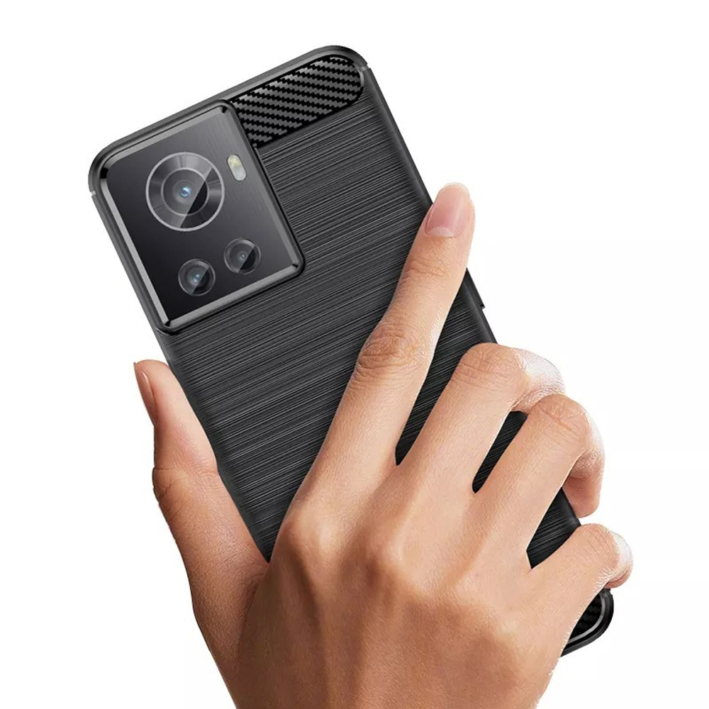 Защитный чехол в стиле карбон для OnePlus 10R и OnePlus Ace с 2022 года, серия Carbon от Caseport