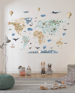 карта мира в детскую комнату