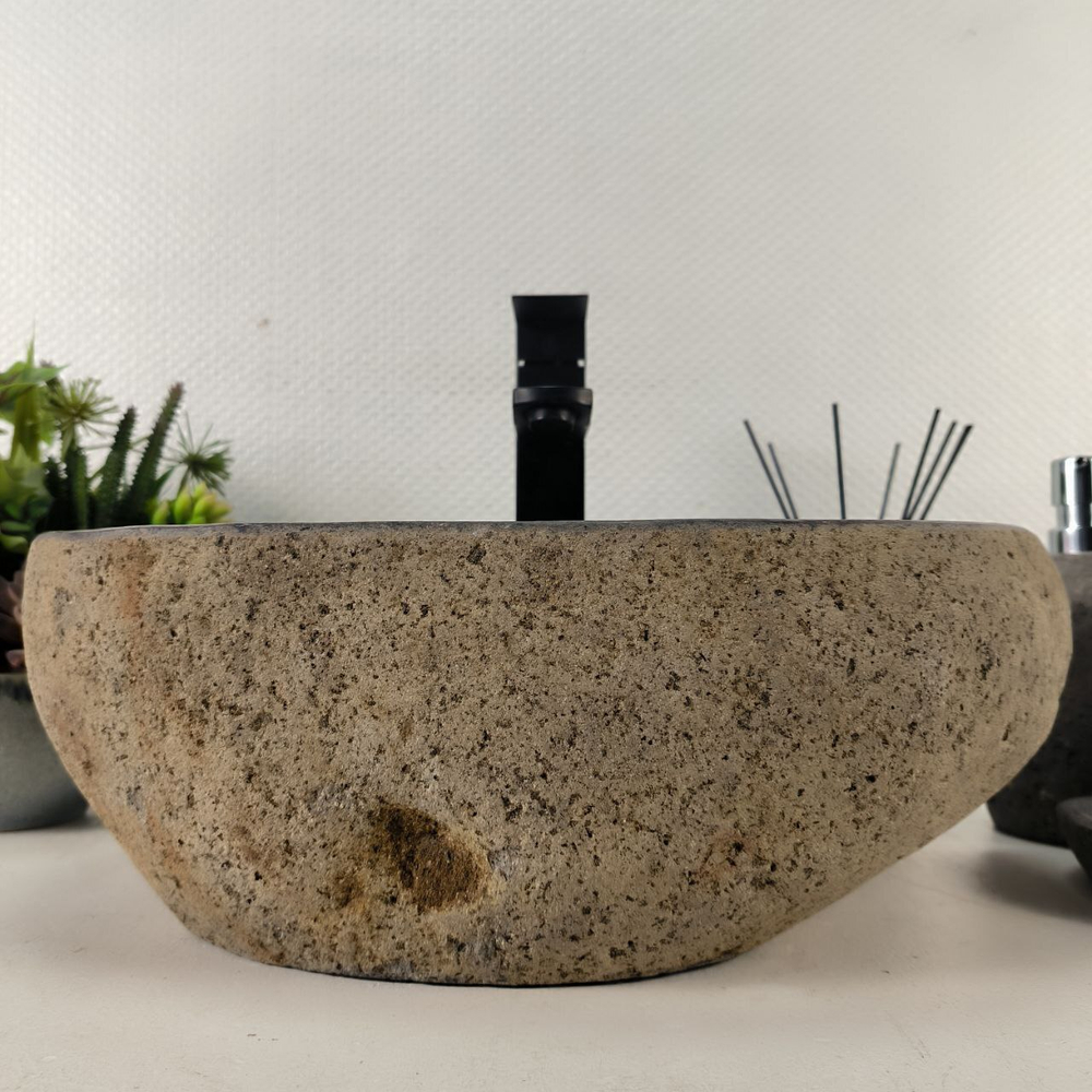 Раковина из речного камня RS-65123 43*30*15 0861