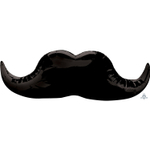 Шар Фольгированный Усы черные (Черный)