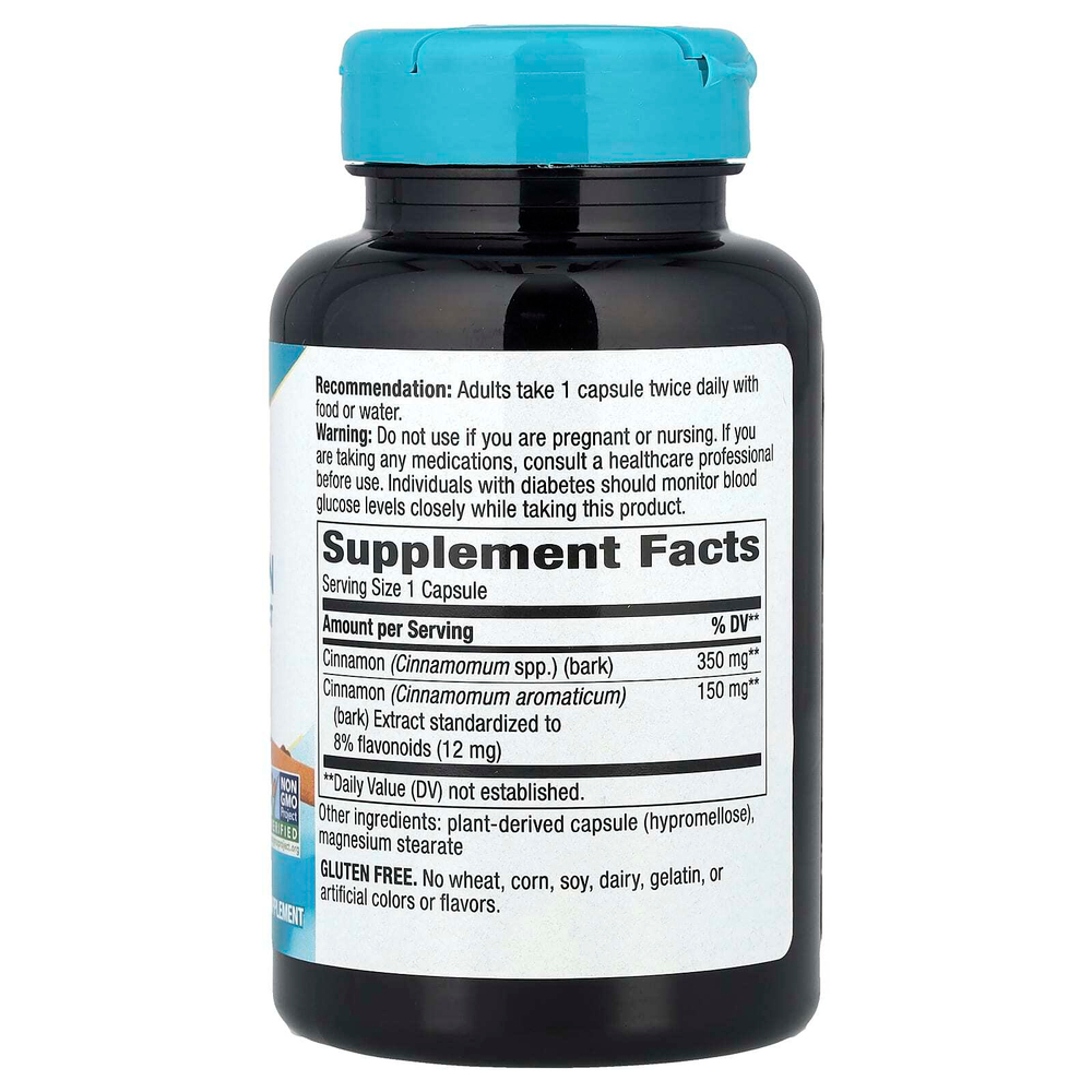 Nature's Way, Корица, экстракт премиального качества, 120 веганских капсул