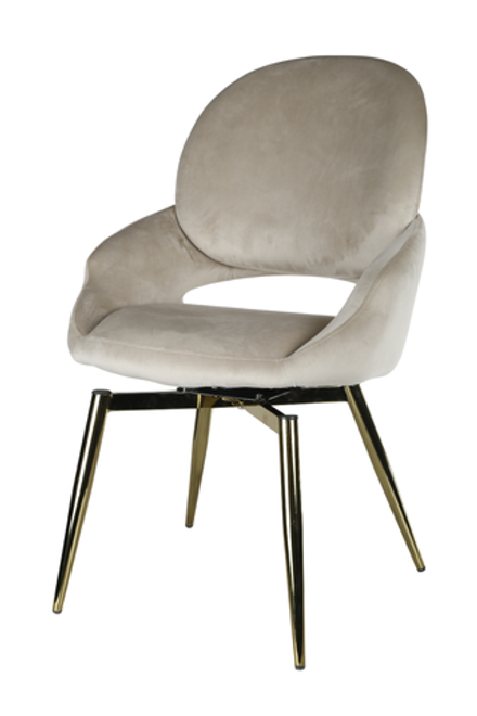 Стул обеденный Ist Casa Виола, 50х58х92 см, бежевый, золото