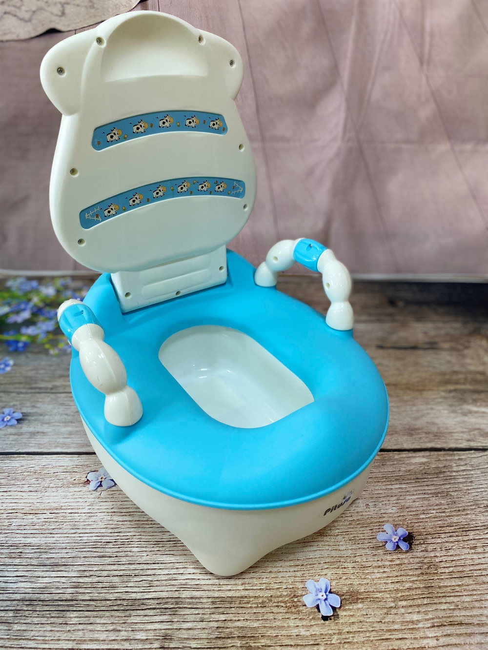 PITUSO Детский горшок Буренка Blue/Голубой 36,5*31,5*46 см