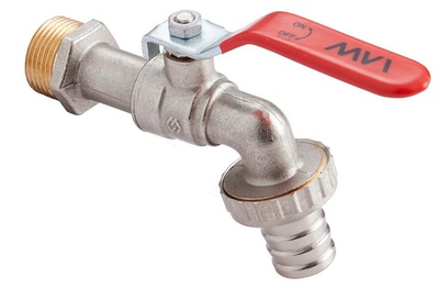 Кран водоразборный 3/4" Нар./шланг Premium со штуцером MVI