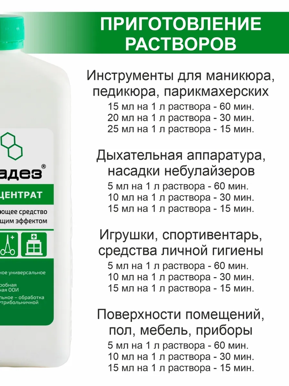 Дезинфицирующее средство для инструментов маникюра