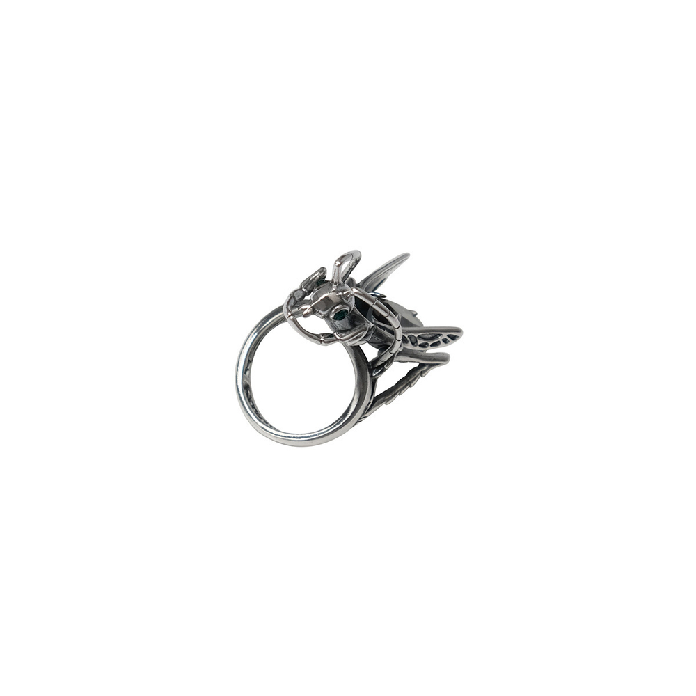 "Кузнечик" кольцо в серебряном покрытии из коллекции "Эскарбахо" от Jenavi