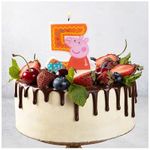 Свеча Цифра 5, Свинка Пеппа, 8см