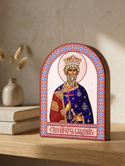 Икона аркой Владимир, князь (поясная) на дереве: 95 х 120 (Синопсисъ)