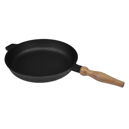 Сковорода чугун 220х40 мм, съёмная ручка DM Узбекистан (Davr Metall)