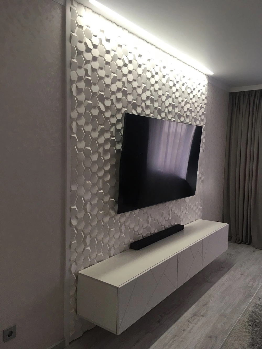 Гипсовая панель Соты (Рози)