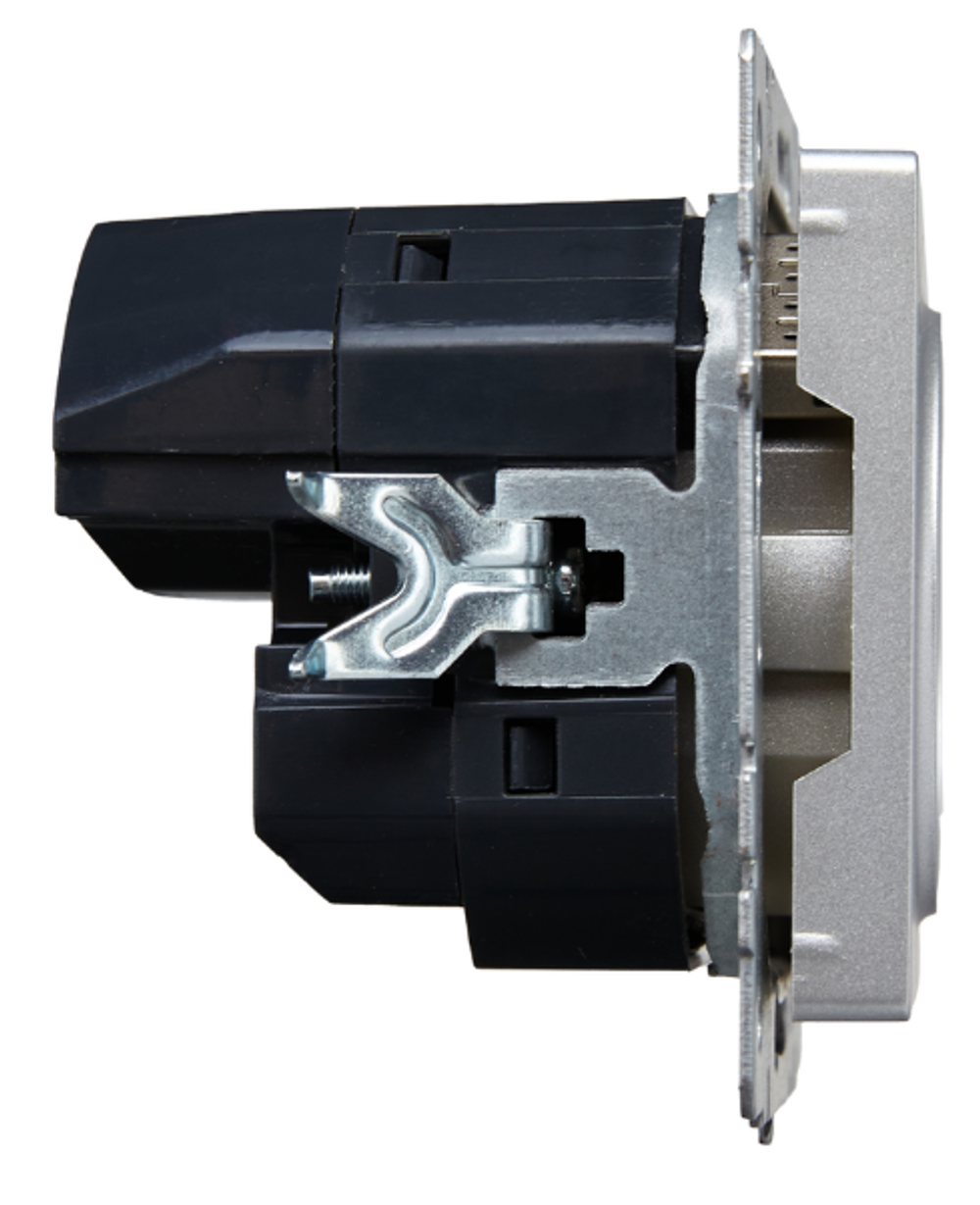 Розетка с заземлением  IEK BR-R14-16-U21-D31-K47