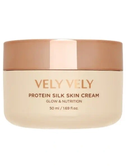 Vely Vely Protein Silk Skin Cream, Крем с молочными протеинами и шелком 50 мл
