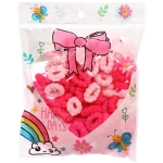 Резинки для волос 100шт «МИНДАЛЬ», цвет розовый, d-2см