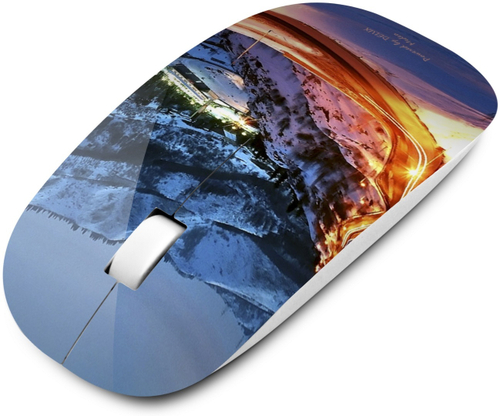 Мышь Delux DLM-111OUD Медео голубой