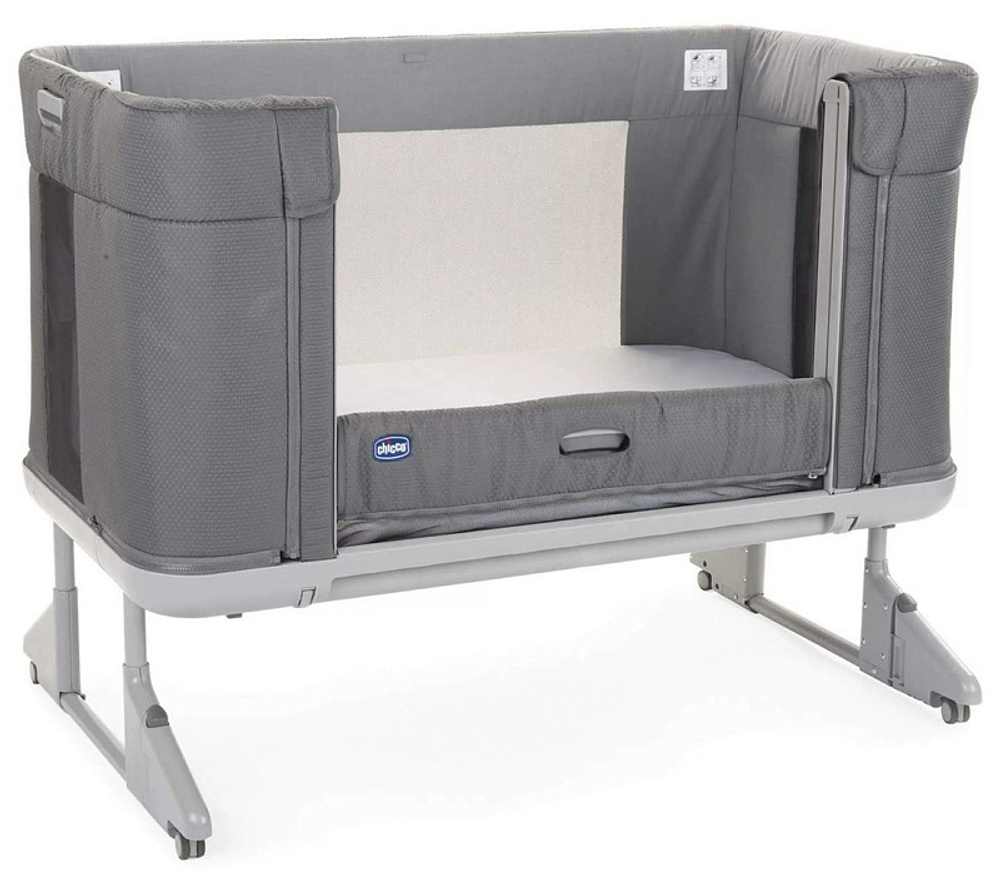 Детская кроватка Chicco Next2Me Forever Moon Grey