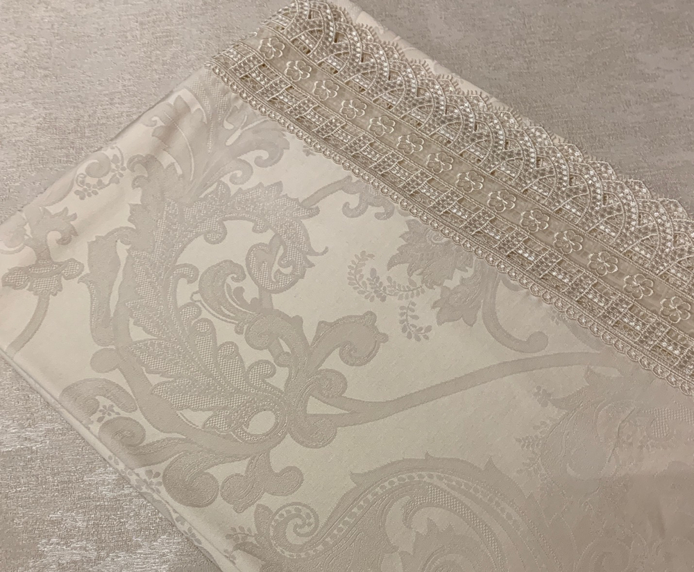 Скатерть 170х340 и 12 салфеток Gamba 9887СК Panna шампань