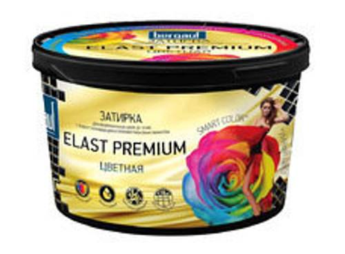 Затирка для швов Бергауф Elast Premium водоотталкив.противогр.черная 2кг