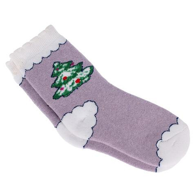 Носки для девочек С183 12р. сиреневый, 1 шт.