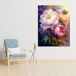 Almaz qaşlarla tablo \ Алмазная вышивка \ Diamond painting Цветущие пионы