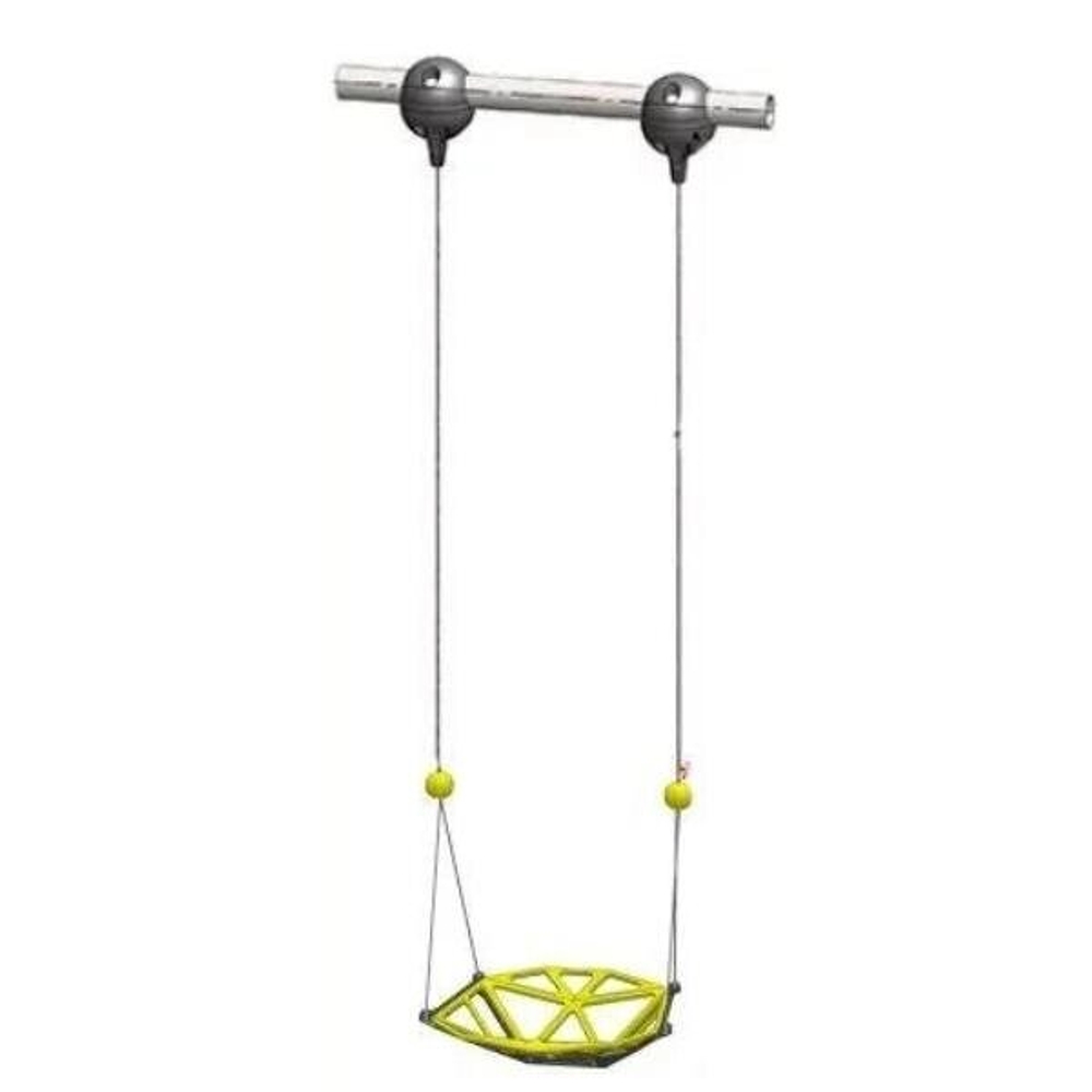 Качели одиночные подвесные высотой 300 см, диаметр крепления на трубу 76 мм