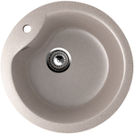 МОЙКА ULGRAN КРУГЛАЯ КЕРАМОГРАНИТ U-102 ПЕСОК 302