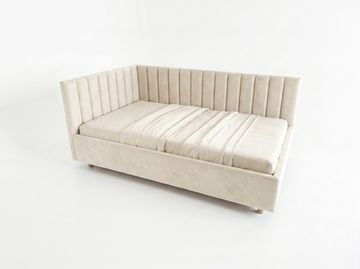 Кровать Меллиса  120 Угловая ЛЕВАЯ Велютто/Velutto 1