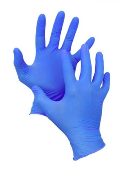 Перчатки медицинские  , нитриловые , неопудренные , размер  L , 100 шт